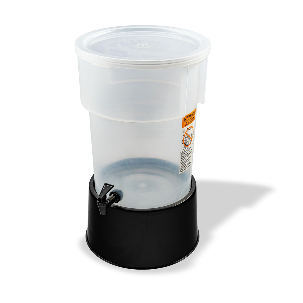 Round Beverage Dispenser, Durable Drink Dispenser with Spigot and Sturdy Base for Catering, Events, and Parties