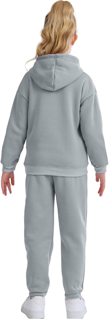Girl's Hooded Suit Kids Pullover Sweatsuit and Jogging Pants Unisex Tracksuit - Outfit