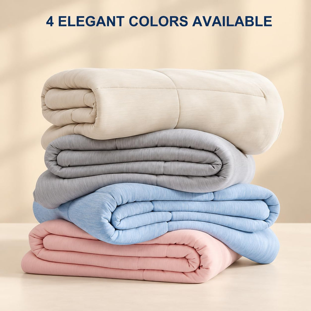 Cooling Comforter, King/Cal King Size, Blue, 106 x 94 Inches