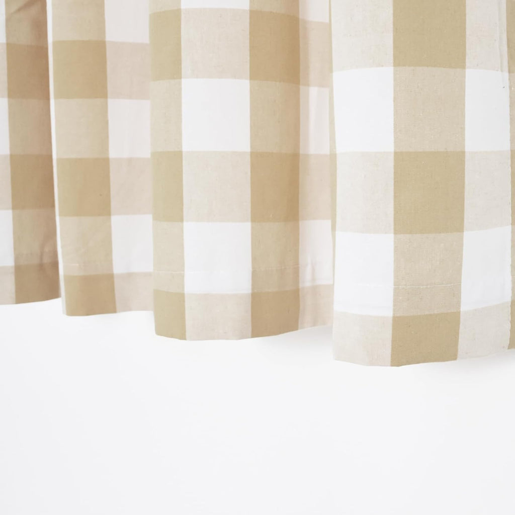Buffalo Check Kitchen Tiers 36 inches Long Plaid Gingham Rod Pocket Classic Cafe Country Farmhouse Kitchen Half