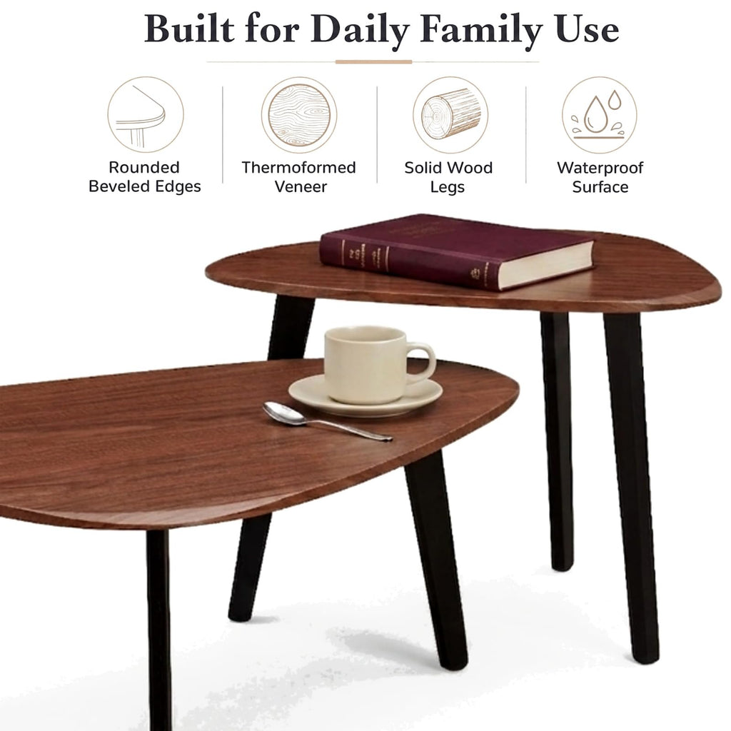 Nesting Coffee Set of 2-Mid Century Modern Coffee