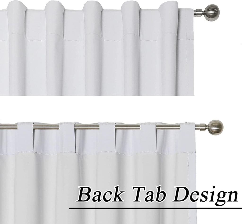Floral Farmhouse Curtains Semi-Blackout Living Room Drapes 84 Inch Length Cotton Linen Blend Bohemian Window Curtain