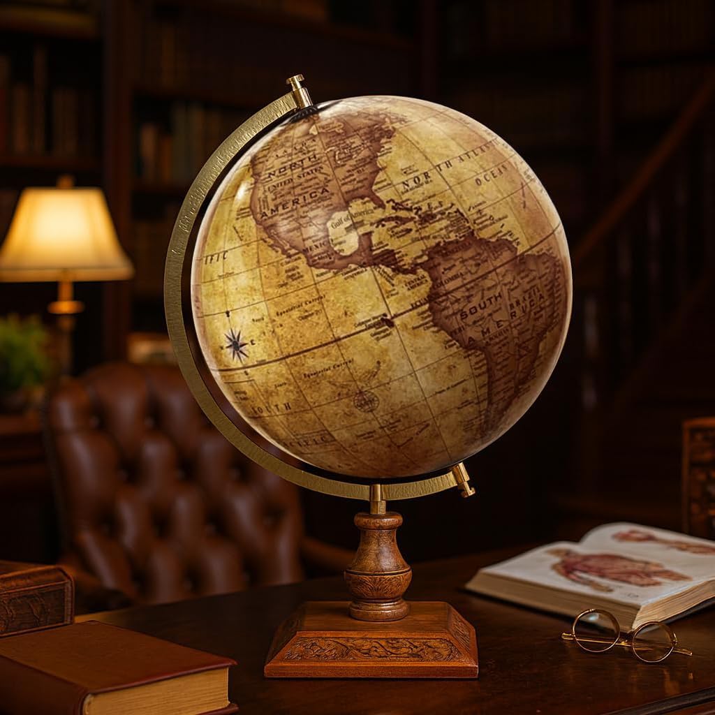 World Globe with - Official Updated Earth Globe Replacing Gulf of Mexico - Geographic Educational Map for Desk