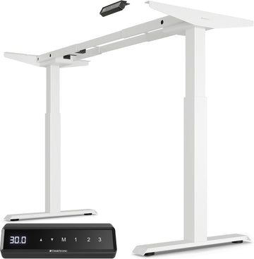 Height Adjustable Standing Desk Frame - Ergonomic Sit Stand Desk Frame, Electric Dual Motor, USB & USB-C Charging