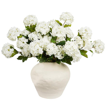 Artificial for Decoration, 3Pcs 23inch White Fake, Artificial Silk Bouquets Faux for Vase Faux Floral Stems for