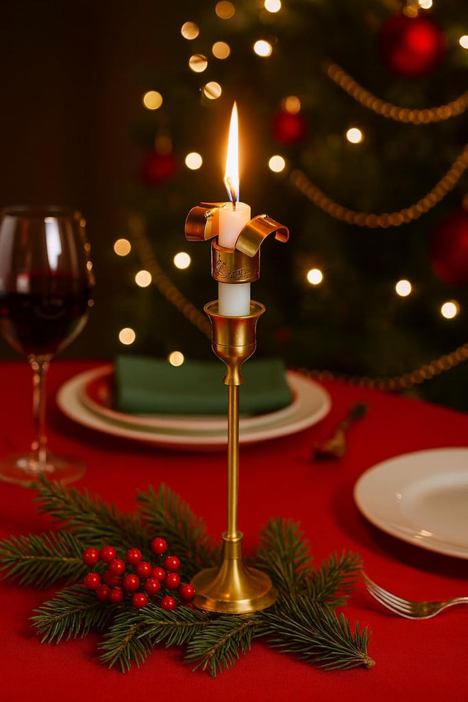 Automatic Candle Extinguisher | All-in-One Candle Snuffer & Wick Trimmer | American Solid Brass Design | Unique Gift