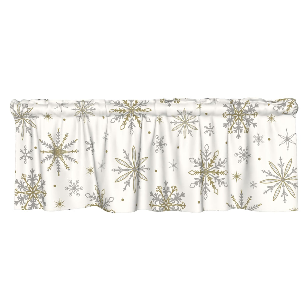 Winter Snowflakes Curta Valances 54x18 Inch