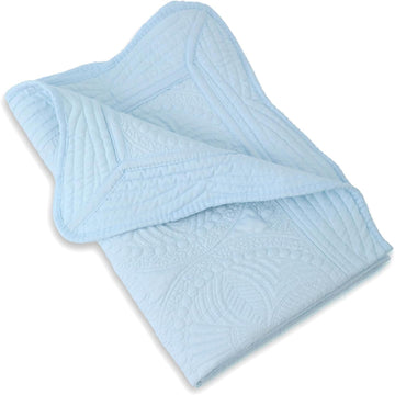 Baby Quilt,Light Blue