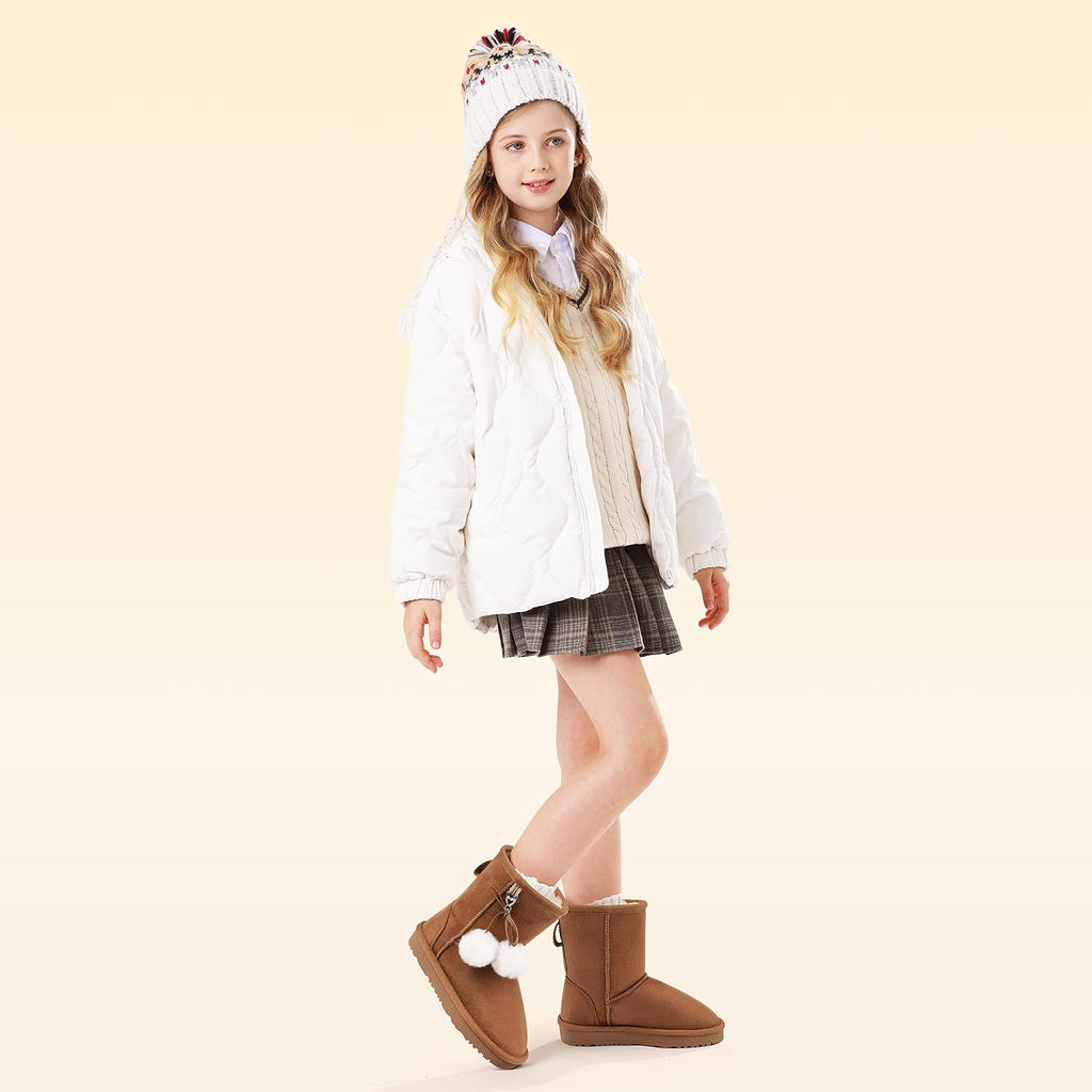 Kids Winter Boots Girls Boys Snow High Ankle Boots