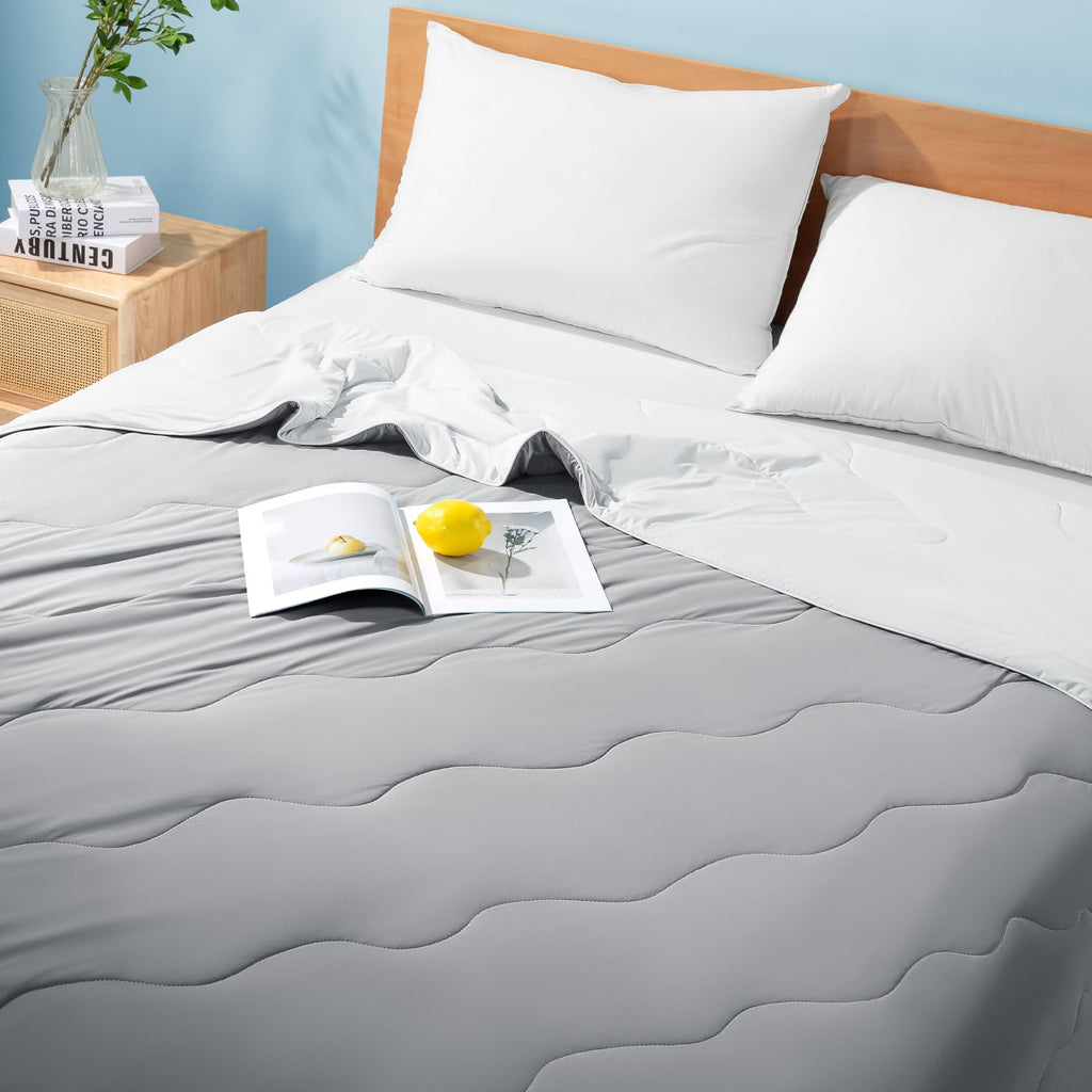 Cooling Blanket for Hot Sleepers & Night Sweats - Cooling Comforter, Breathable Lightweight Double-Sided Summer
