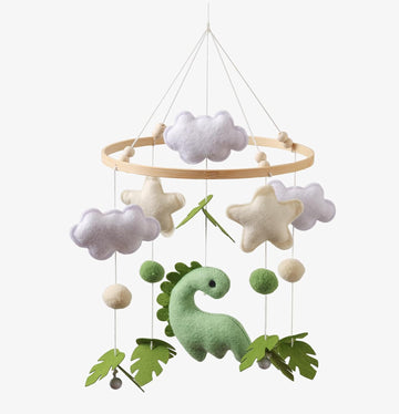 Baby Crib Mobile - Neutral Boho Jungle