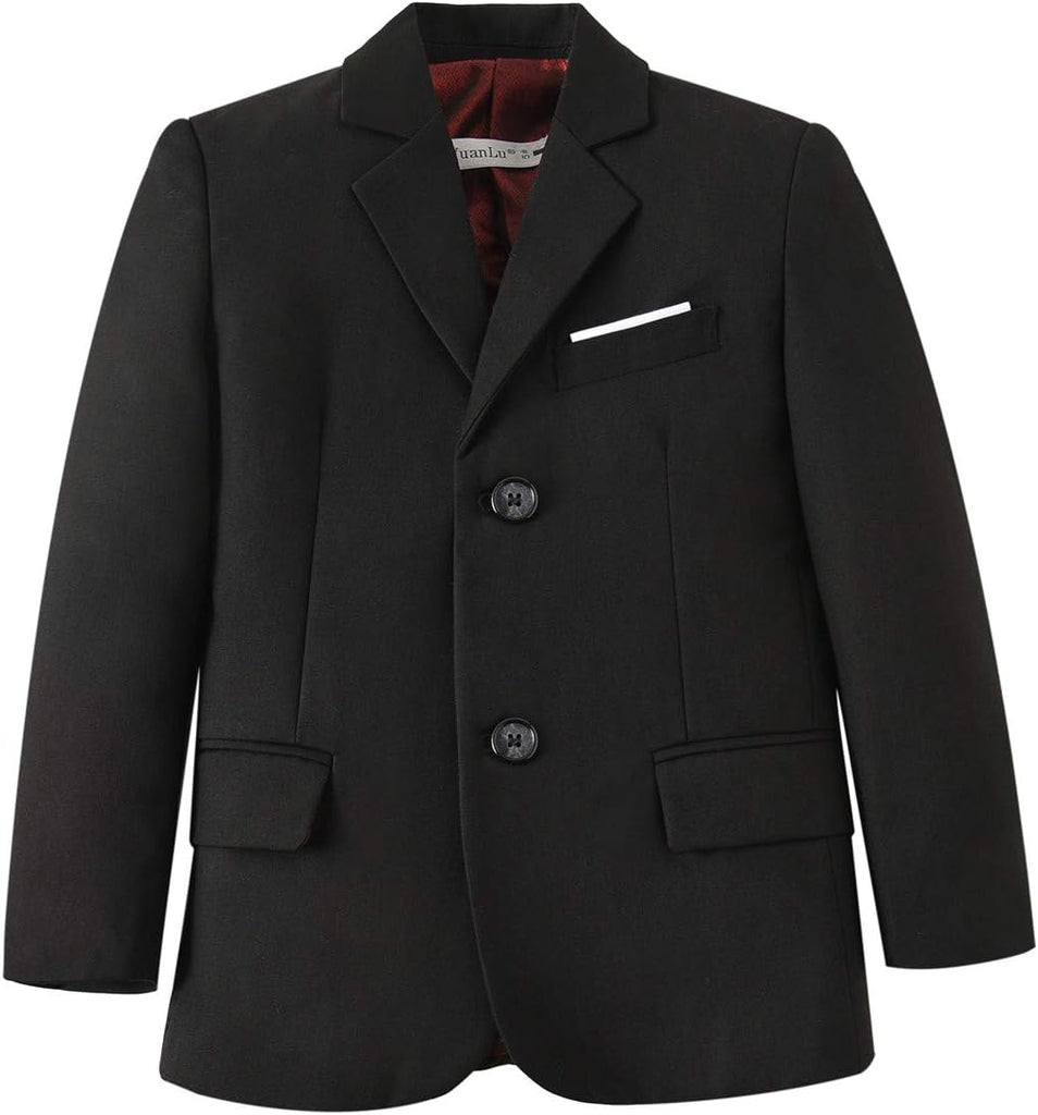 Boys Suit Jacket Formal Dress Jacket Slim Fit Sport Coat for Kids