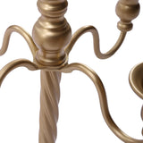 2Pcs Gold Candelabra, 21in Tall Taper Candlestick 5 Arms, Wedding Candelabra, Table Centerpiecent Reception