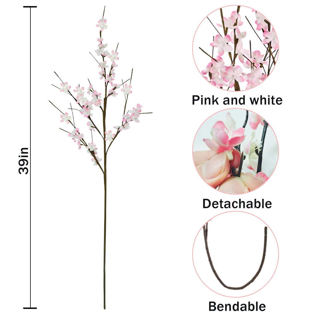 12 Pcs Artificial Cherry Blossom Flowers | Casa Home Living