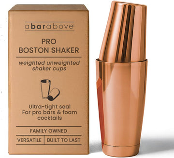 Boston Cocktail Shaker Set, , 18 and 28 Oz Tins, Copper - Set of 2