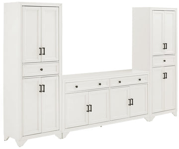Tara 3-Piece Farmhouse Pantry & Sideboard Set