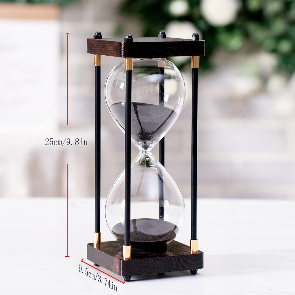 Large Sand Timer, Hourglass Timer 30 Minutes, Vintage Wooden Hour Glass Timer, Modern Home Kitchen Office Decoration