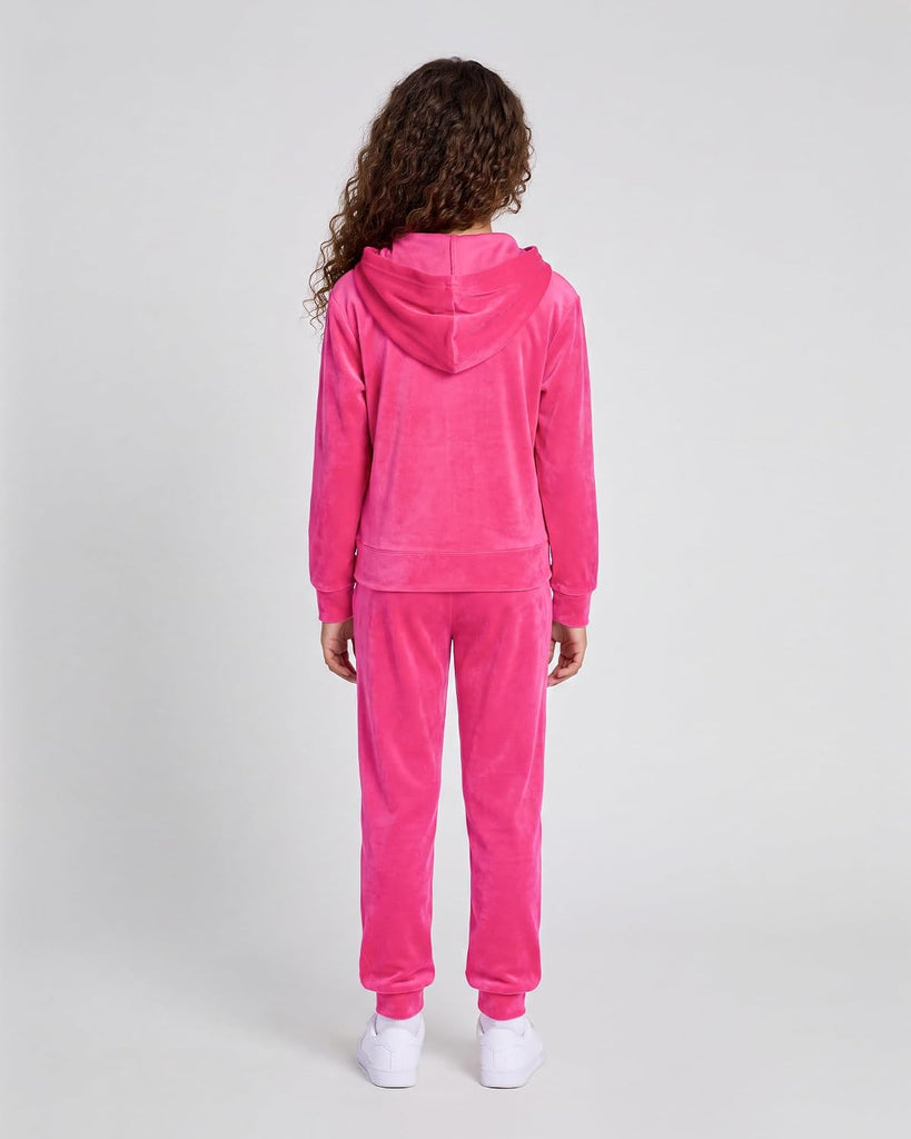 Girls Velour Tracksuits Zip Up Hoodies Joggers with Pockets