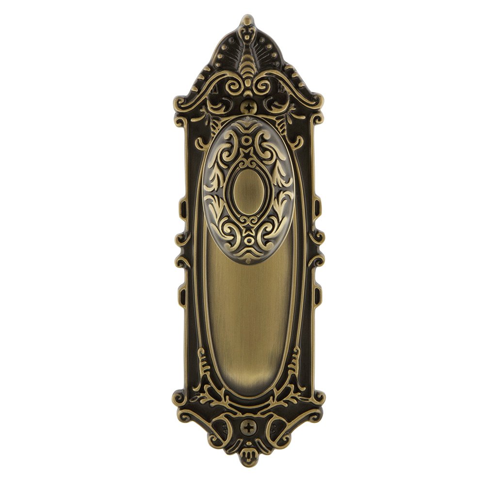Victorian Oval Door Knob With Plate