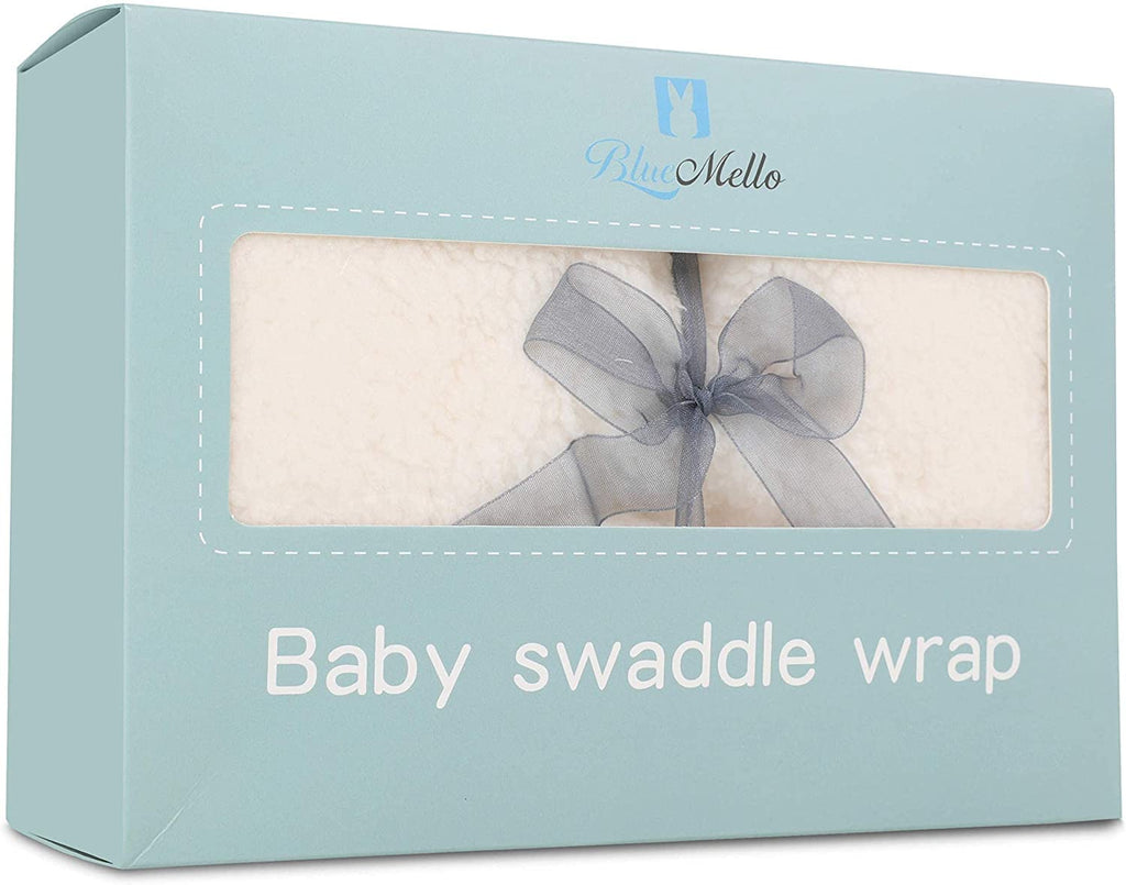 Baby Swaddle Blanket | Ultra-Soft Plush Essential for Infants 0-6 Months | Receiving Swaddling Wrap White | Ideal
