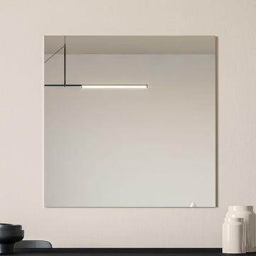 Sleek 30" x 30" Square Frameless Mirror