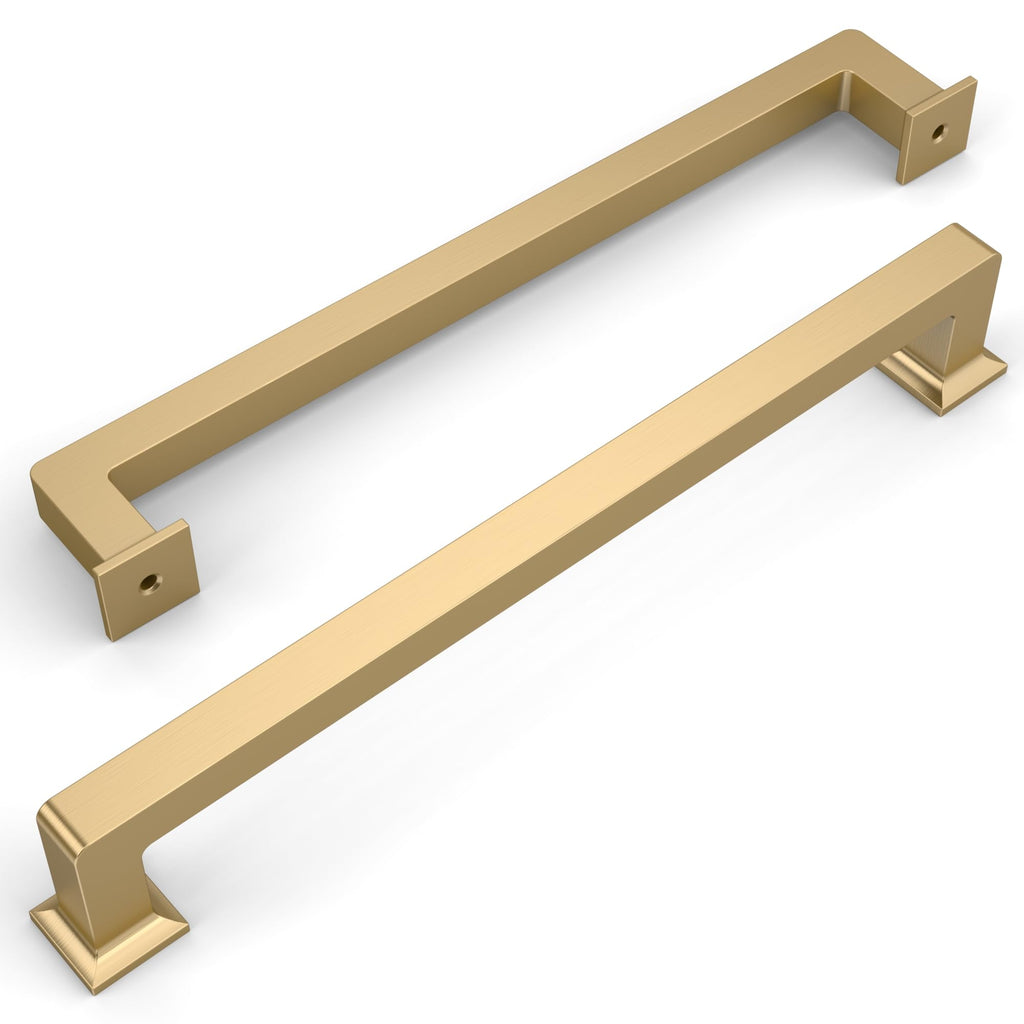 6 Pack Champagne Bronze Cabinet Pulls 10 Inch Hole Centers Kitchen Cabinet Handles Cabinet Hardware Kitchen Handles