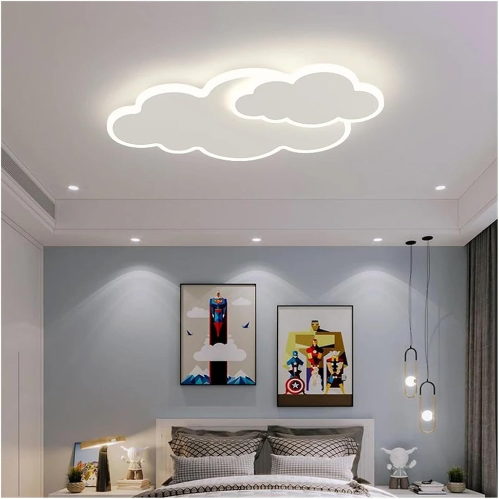 Kids Cloud LED Flush Mount Ceiling Light, Modern Creative Clouds Lamp for Baby Girl Boy Bedroom Nursery Living Room