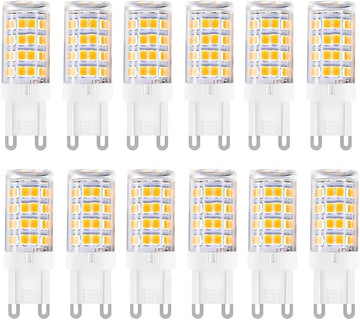 G9 LED Bulb 5W, 40W Halogen Equivalent, 100V-240V, 3000K, 12-Pack
