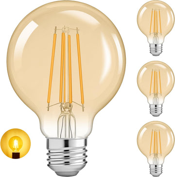 G80 Dimmable Led Light Edison Bulbs 60 Watt Equivalent