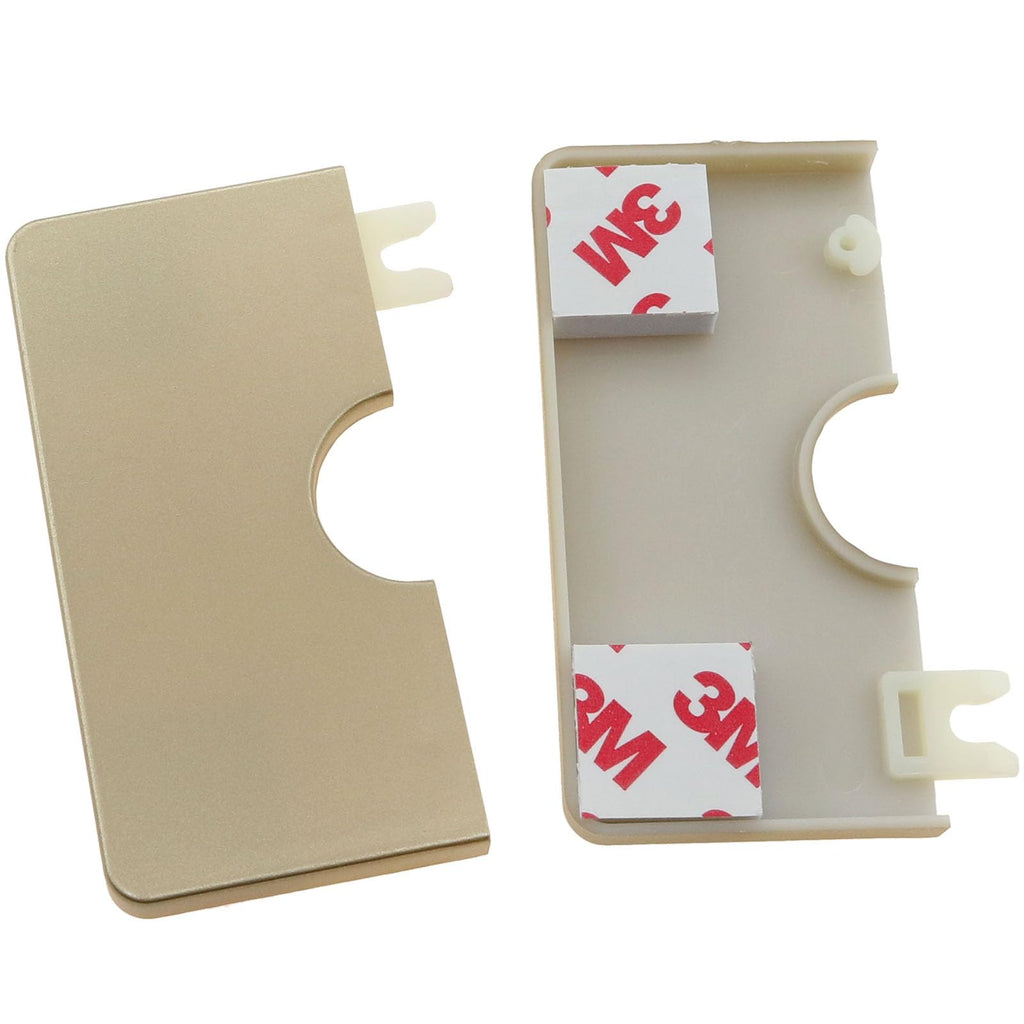 2PCS Wall Split Flange 0.87inch/22mm Square Shaped Escutcheon Plate Wall Hole Decorative Cover for Plumbing Wall Hole