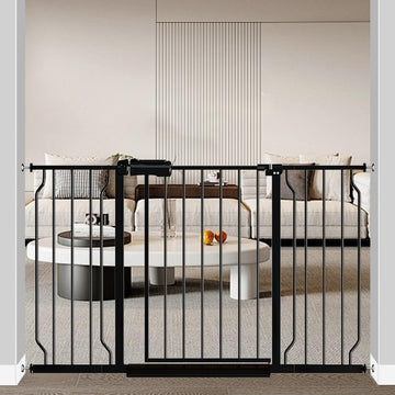 48-53 Inch Extra Wide Baby Gate Easy Walk-Thru Child Safety Gate