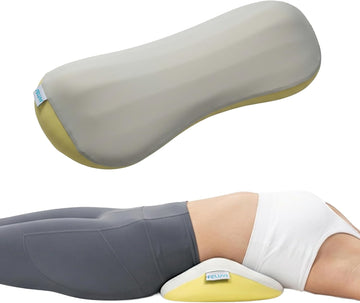 Lumbar Support Pillow for Sleeping, 22 Inch Memory Foam Lower Back Pillow for Bed, Ergonomic Sleep Cushion for Side