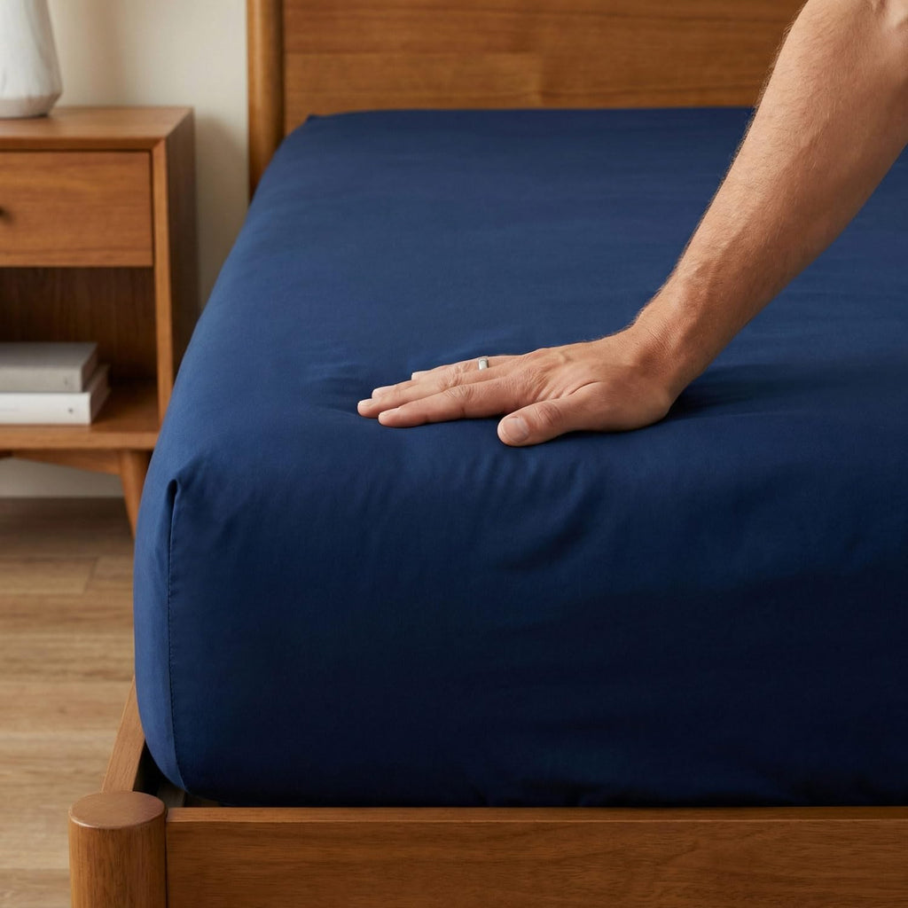 800 Thread Count 100% Egyptian Cotton Sheets Queen Size - 4 Piece Set Luxury Sateen Bedding, Cooling & Breathable