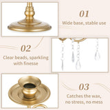 Wedding Candelabra Table Centerpiece: 5 Arm Candelabras for Candlesticks - Gold Candle Holder Set of 2nt