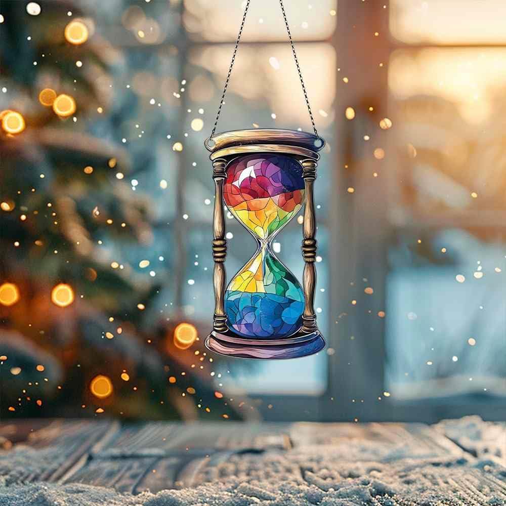 Hourglass Acrylic Ornaments Suncatcher Women Men Gifts Christmas Decor