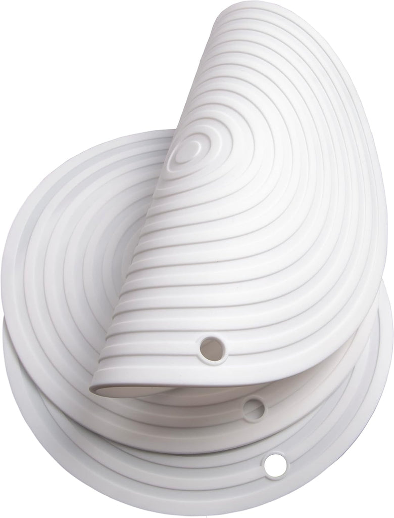 Silicone Trivets Mats for Pots and Pans, Heat Resistant Pot Holders, Flexible Hot Pads Table, Non Slip Mats, Dia11.81