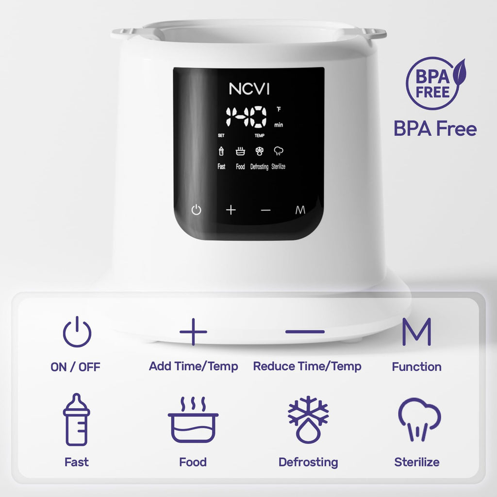 Baby Milk Warmer, 8 in 1, Fast Heating, Timer
