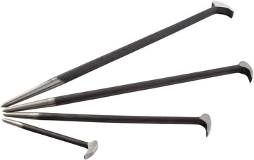 9804 Rolling Head Pry Bar Set, 6-Inch - 20-Inch, 4-Piece