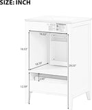 Bellemave 20-inch Solid Wood Bathroom Vanity with Sink, Free Standing Cabinet, Soft Closing Door, Storage Rack
