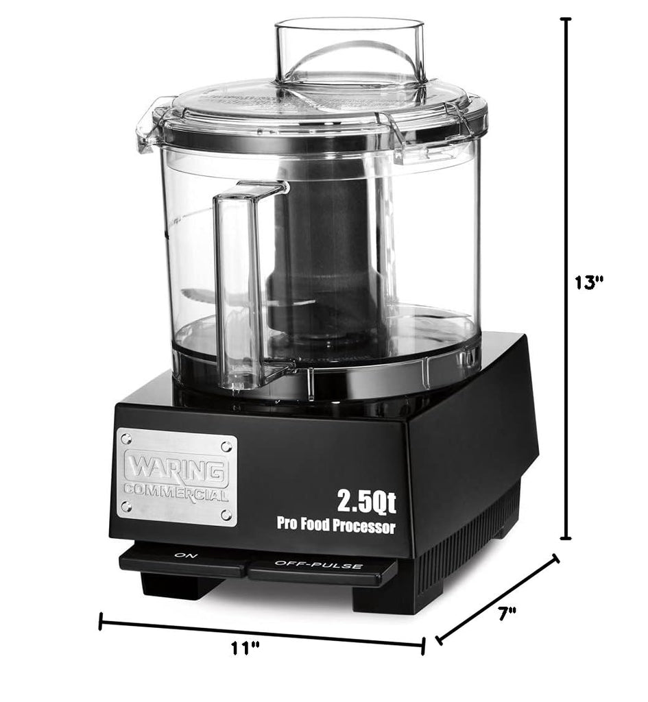 Food Processor with 2.5 Quart Capacity with Flat Lid