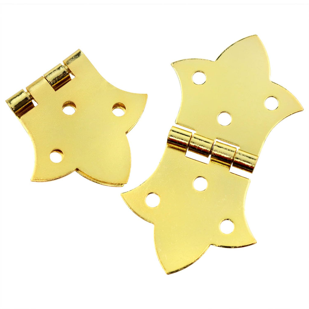 8 Pcs Gold Butterfly Hinges, Vintage Style