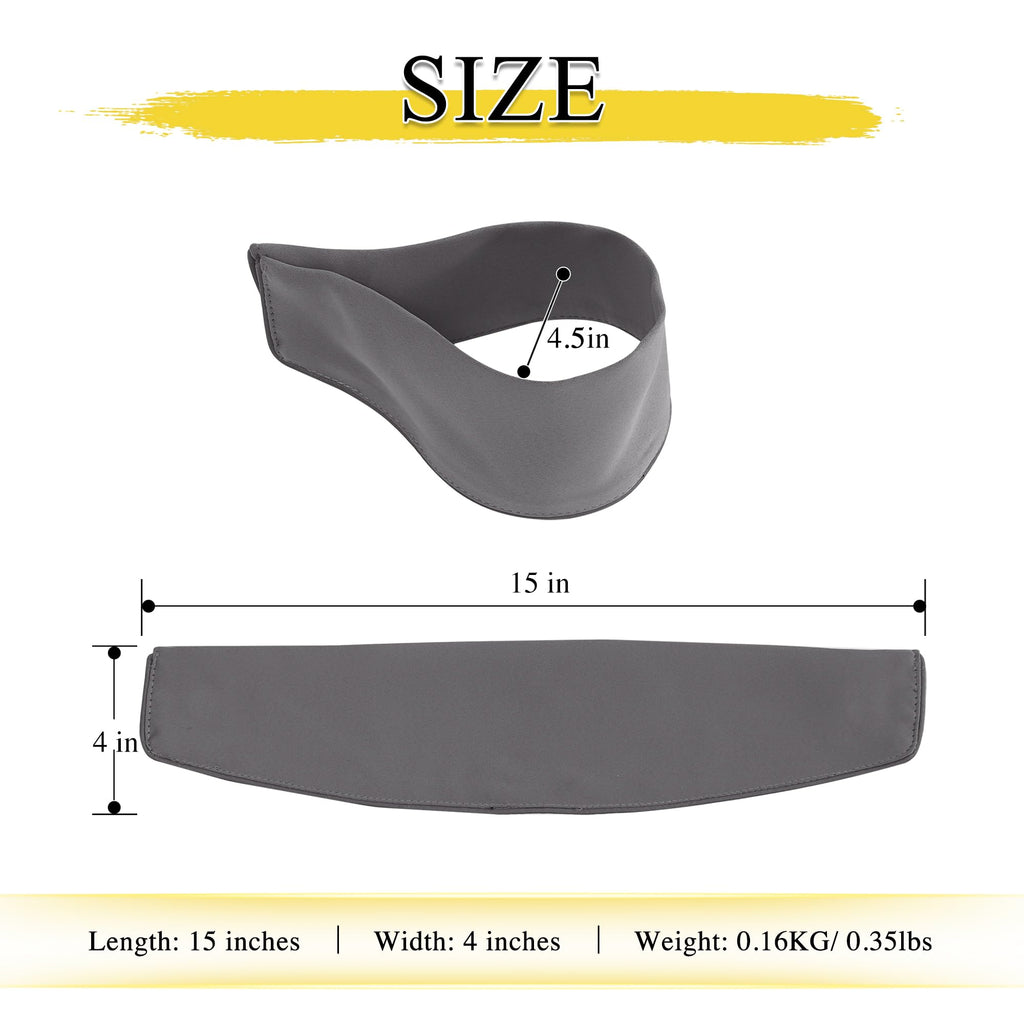 Strong Magnetic Curtain Tiebacks-Curtain Tiebacks for Wall No Screws Perfect of Curtains (Grey, 15 X 4 Inches, Set