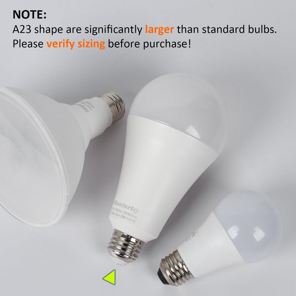 300W Equivalent LED Bulb, 30W 4000 Lumens Warm White 3000K, E26 Base, 120V, Non-Dimmable, 4-Pack - Replaces 300 Watt
