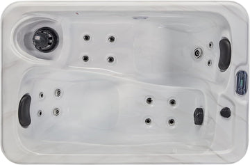 Cashmere 2 Person Outdoor Hot Tub in Gray with Ozonator