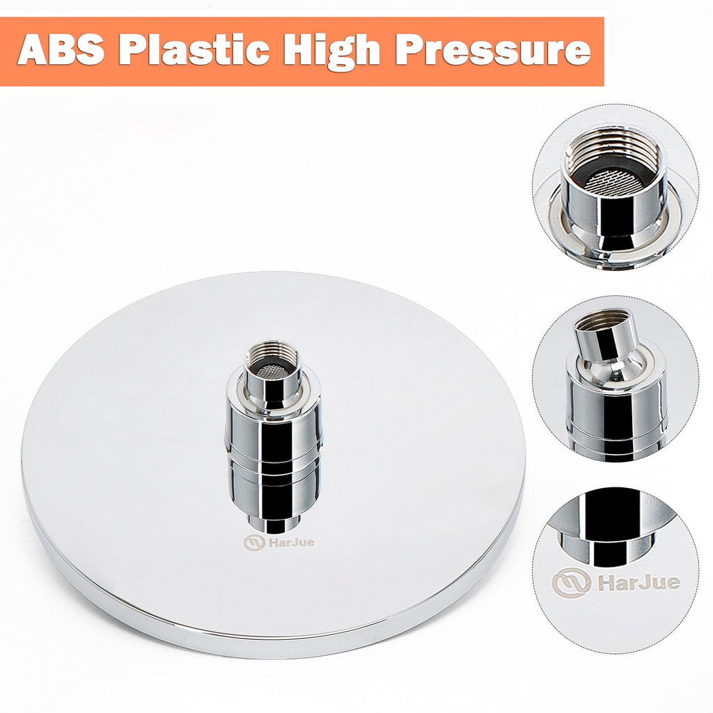 High Pressure Shower Head with 11 IN Adjustable Arm, Rainfall with Shower Arm-Make Water Flow Down Vertically for