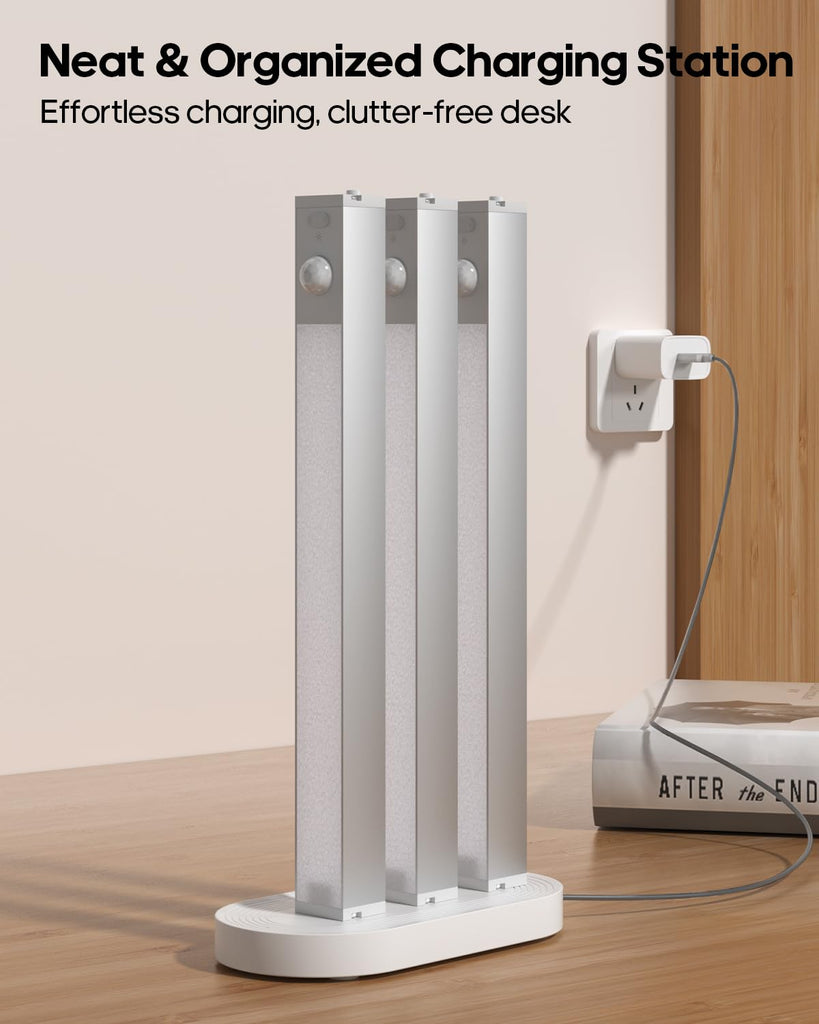 7" Under Cabinet Lighting with Charging Station, 6 Pack