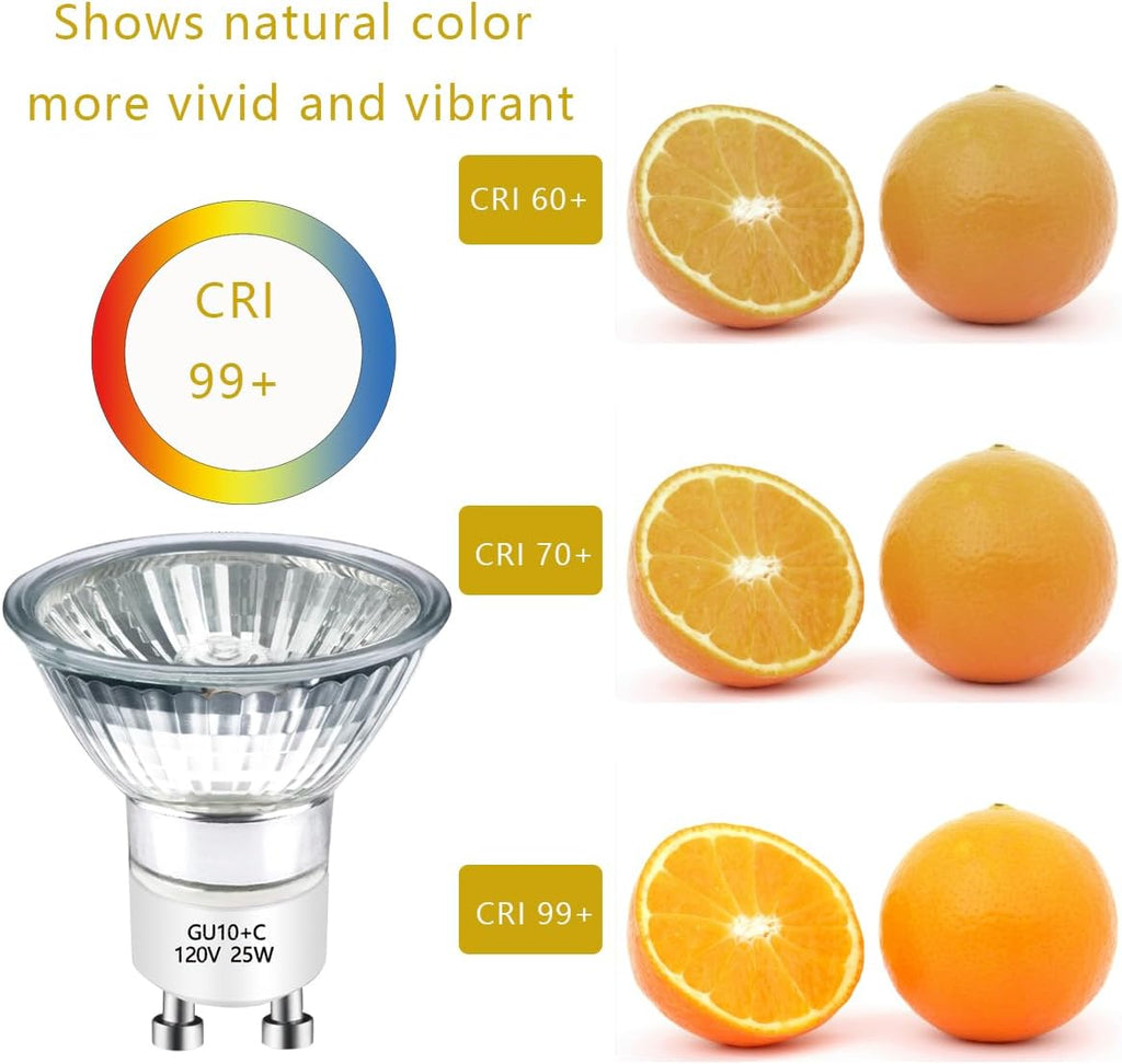 Halogen Bulb 25 Watt GU10 120V NP5 Replacement Bulb for Candle Warmer, Scent Wax Burner, Fragrance Melt, Warming Bulb