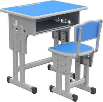 Kids Desk and Chair Set for Boys Girl Study Home School, Blue