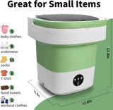 Portable Mini Washing Machine, 20L Upgraded Foldable Washer with Spin Basket, 3 Modes Deep Cleaning for Baby Clothes