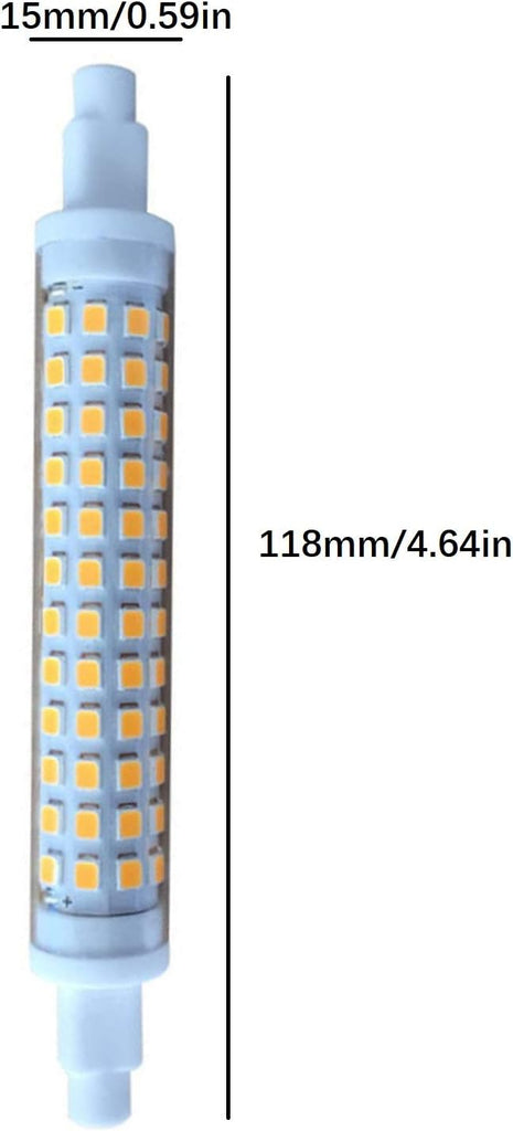 R7S LED Light Bulb 10W Dimmable Double Ended R7S J118 LED Bulbs 100W Halogen Equivalent Daylight White 6000K J Type